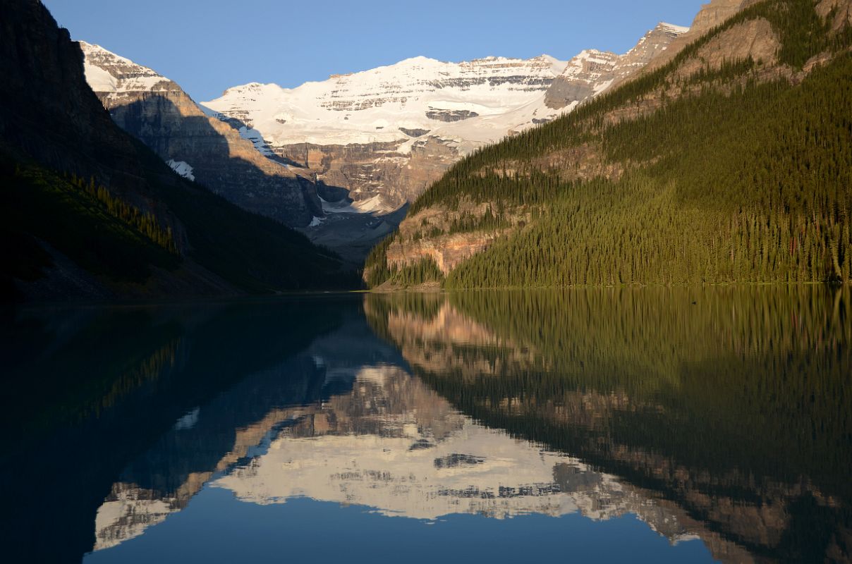 31 Mount Victoria Reflected In Water Of Lake Louise Early Morning